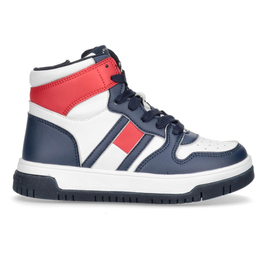 Sneaker alta allacciata da bambino Tommy Hilfiger | T3B9324861351Y004